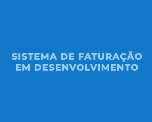 Sistema de faturação em desenvolvimento