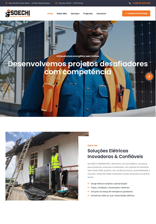 Website SOECHI Engenharia